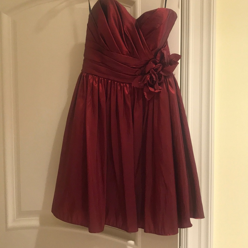 Waters and water ruby colors cocktail dress